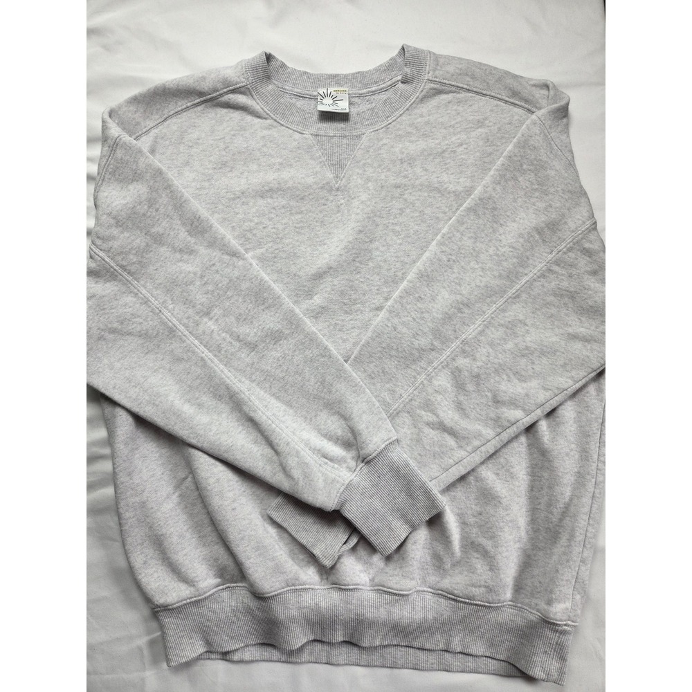 OFFLINE by Aerie Womens Gray Heather Fleece Crewneck Sweatshirt Small Pullover